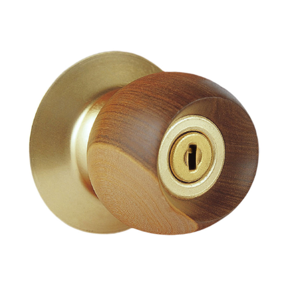 Cerradura A40S Segurex Bell Wood Gold Baño