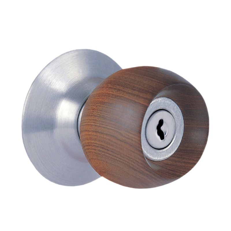 Cerradura A40S Segurex Bell Wood Platinum Baño