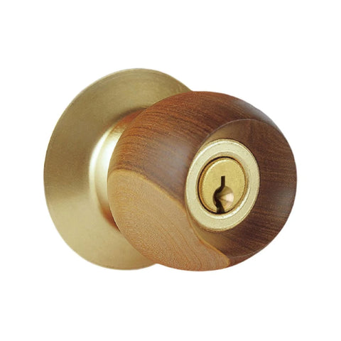 Cerradura A87PD Segurex Bell Wood Gold Entrada Principal