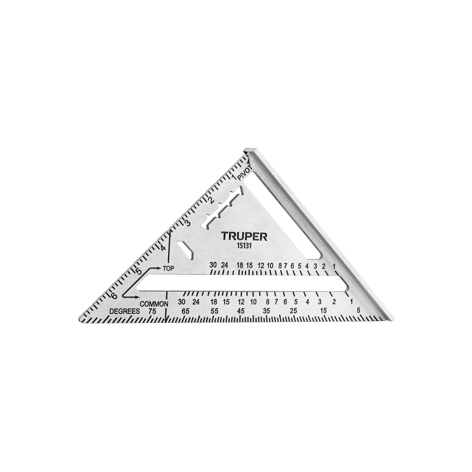 Escuadra Aluminio Muro Yeso 7" 18cm Truper ET-7A