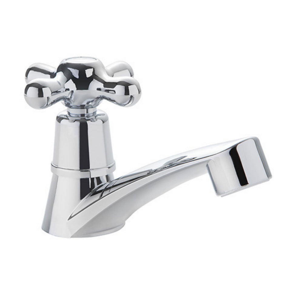 Llave Lavamanos Monza Cruz Cromo + Acople Stretto