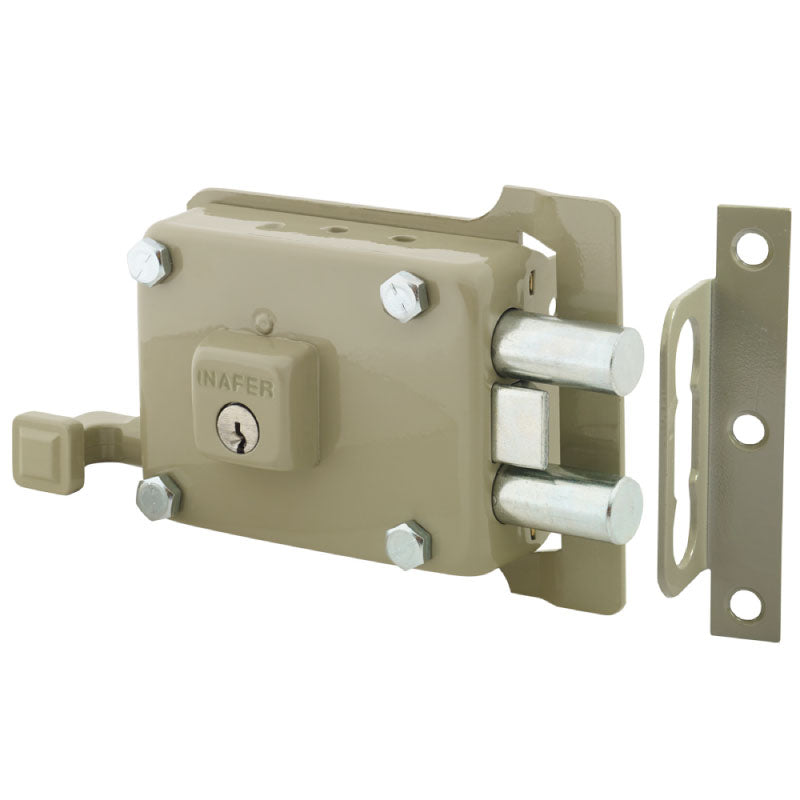Cerradura de Sobreponer Inafer C999 Derecha Verde
