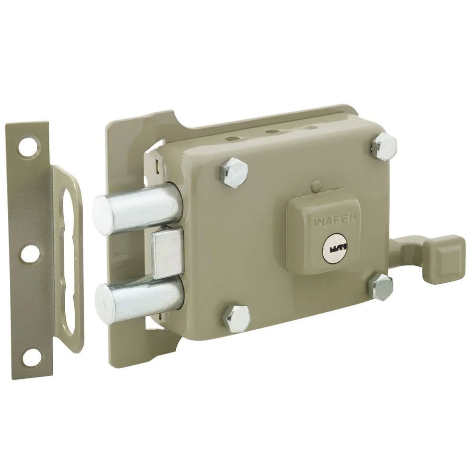 Cerradura de Sobreponer Inafer C999 Ultra Izquierda Verde