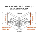 Cerradura de Sobreponer Inafer Supra C979 Derecha Verde