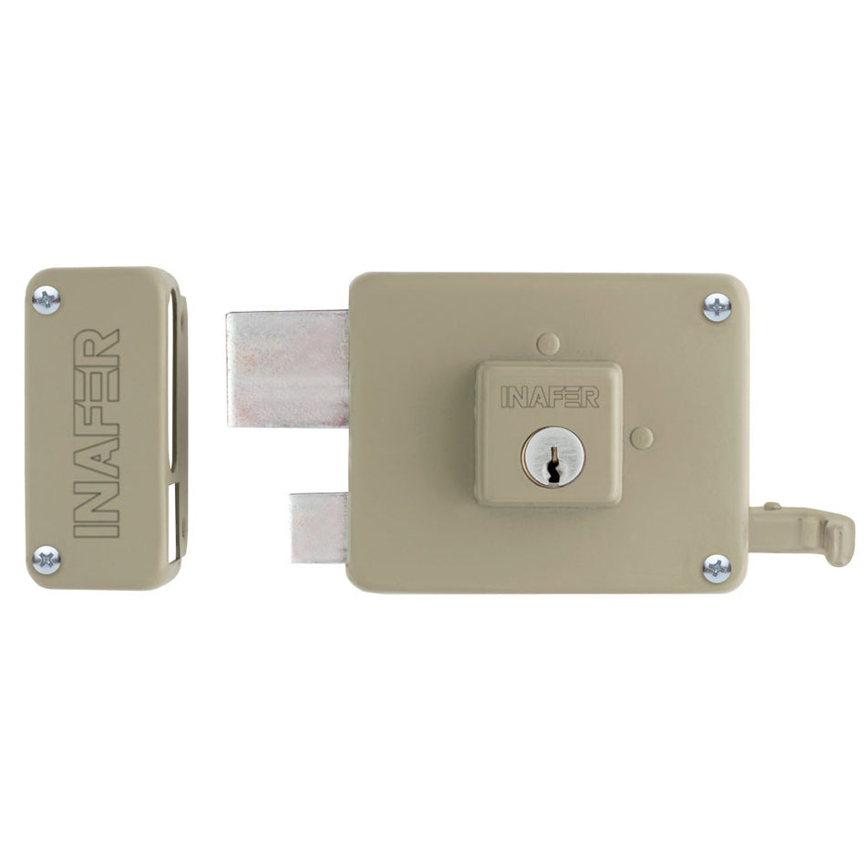 Cerradura de Sobreponer Inafer Supra C979 Izquierda Verde