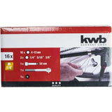 Juego Copas KWB 371990 1/4 x 16 pz