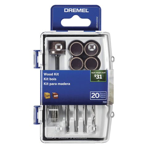 Kit Accesorios Madera Dremel 733 X 20pz