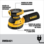 Lijadora Rotorbital Dewalt DWE6421 5" 3 Amp