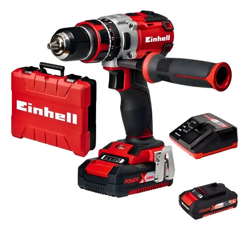Taladro Percutor Inalámbrico Einhell TE-CD 18 Li-I Brushless Kit 1/2 Carg + 2 Bat 2.0 Ah
