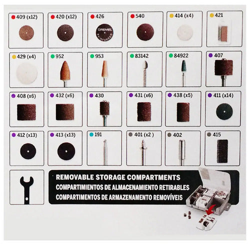 Kit Accesorios Multiusos Dremel 709-02 X 110pz