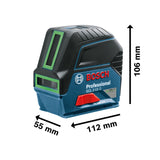 Nivel Laser Bosch GCL 2-15 G + RM1 + Maleta Luz Verde