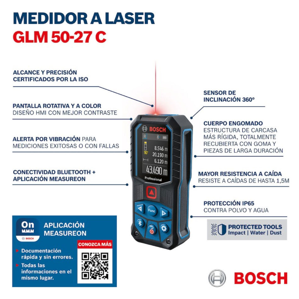 Medidor Laser Bosch GLM 50-27 C