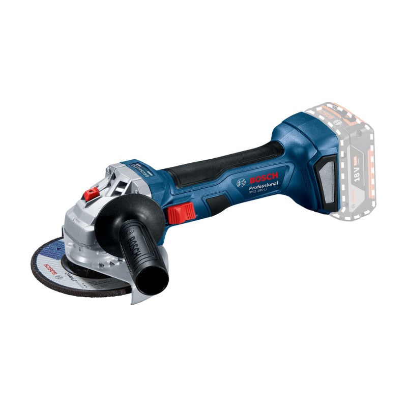 Pulidora Inal 5" Bosch Pro GWS 180-LI 2B 2 Bat 18V 4A + Carg