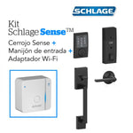 Kit Cerrojo Smart Schlage Sense BE479 Century + Adap WiFi + Manijón