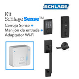 Kit Cerrojo Smart Schlage Sense BE479 Century + Adap WiFi + Manijón