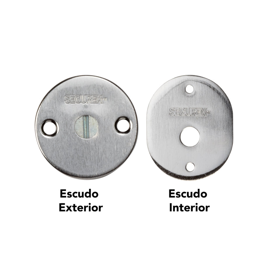 Cerrojo de Incrustar Segurex LE362CD-45 Cilindro Doble + 5 Llaves Tipo Tetra de Alta Seguridad